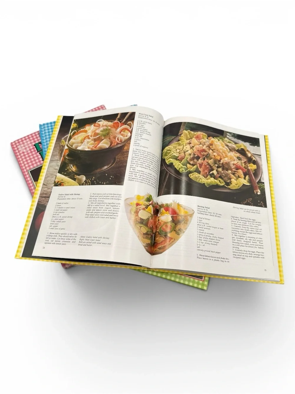 Vintage 1980s Home Cooking Library set of Five Hardcover Color Picture Cookbooks